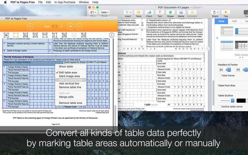 PDF to Pages Free Screenshot