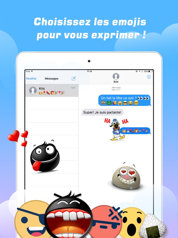 Screenshot #5 pour Emoji - L'art des émoticônes & Clavier à polices