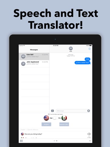 Speech and Text Translator for iMessageのおすすめ画像1