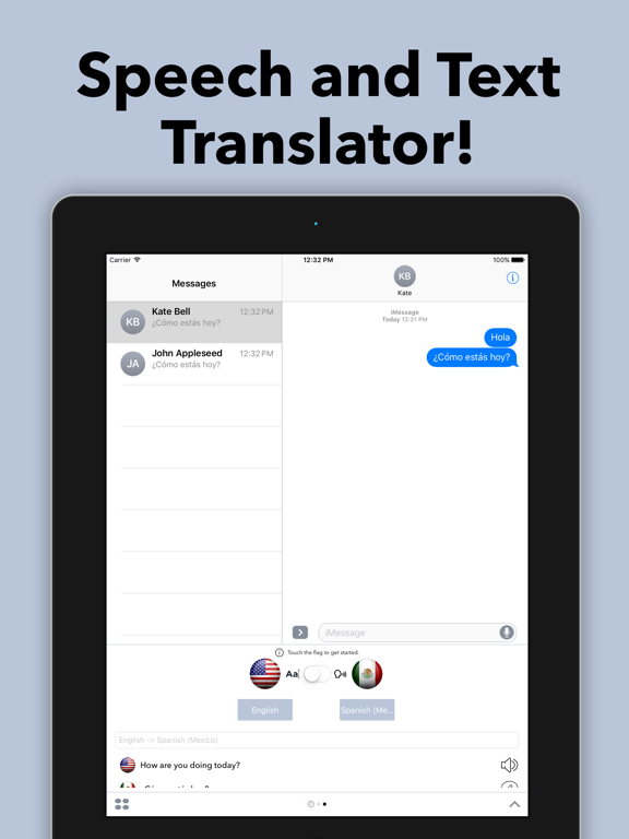 Screenshot #4 pour Speech and Text Translator for iMessage