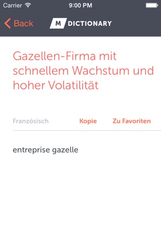 MDictionary Wirtschaft (DE-FR) screenshot 3