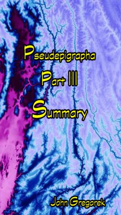 Summary Pseudepigrapha Books (part-3)