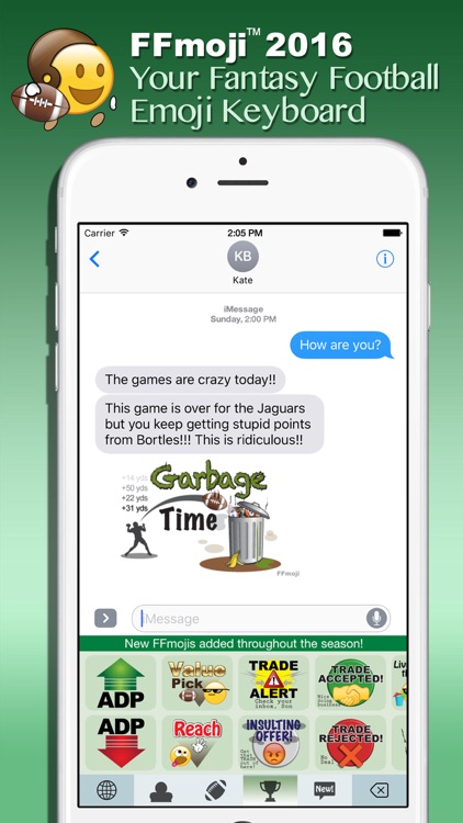 FFmoji 2016 - Your Fantasy Football Emoji Keyboard