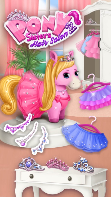 Pony Sisters Hair Salon 2 - Pet Horse Makeover Fun screenshot-0