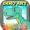 DinoArt Dinosaurs Coloring Book For Kids & Toddler