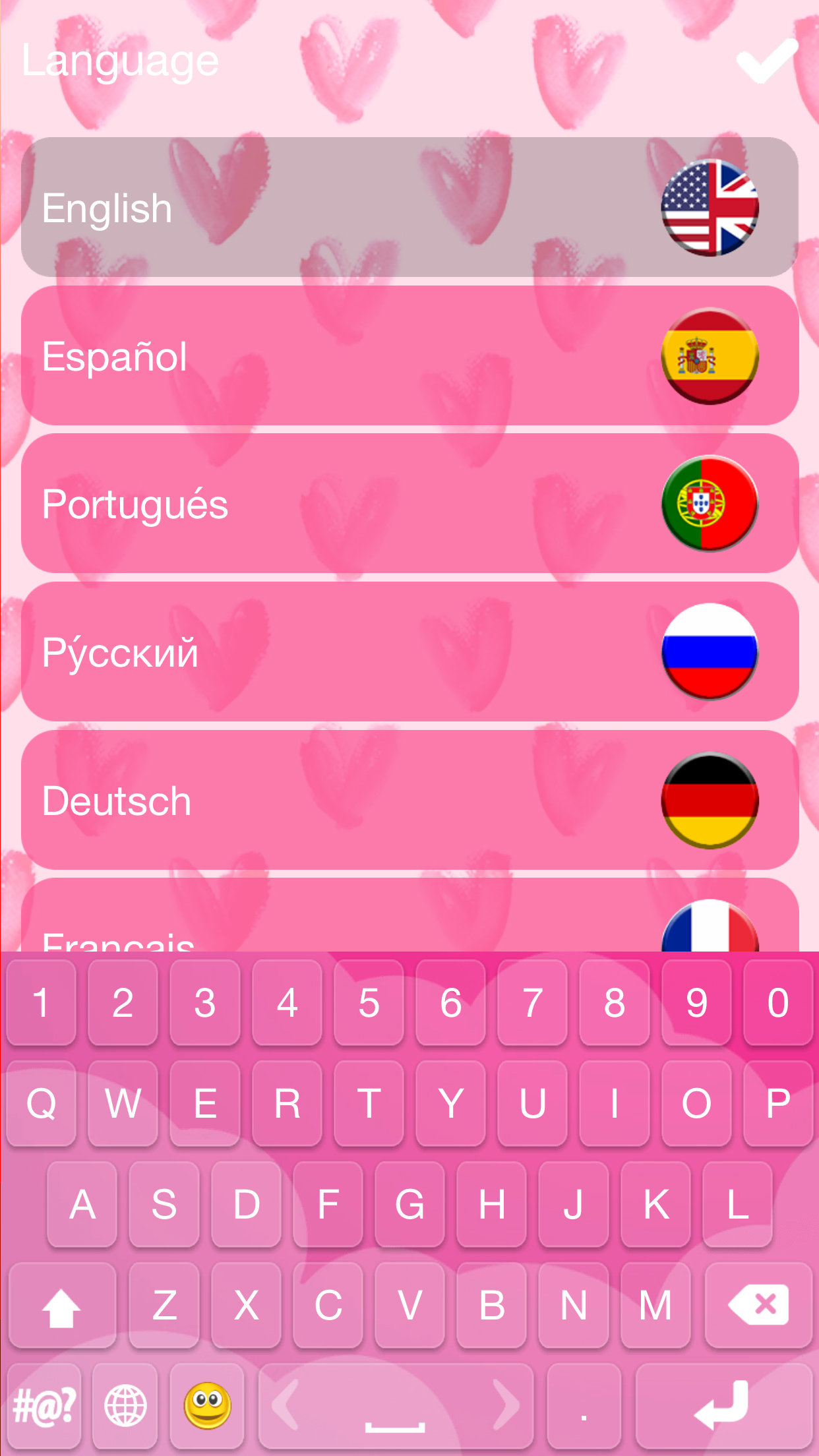 Cute Keyboard Design - Glitter Skins, Font & Emoji