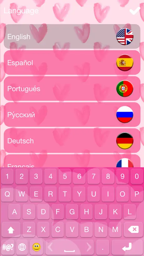 Cute Keyboard Design - Glitter Skins, Font & Emoji