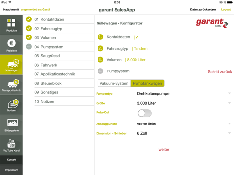 garant SalesApp screenshot 2