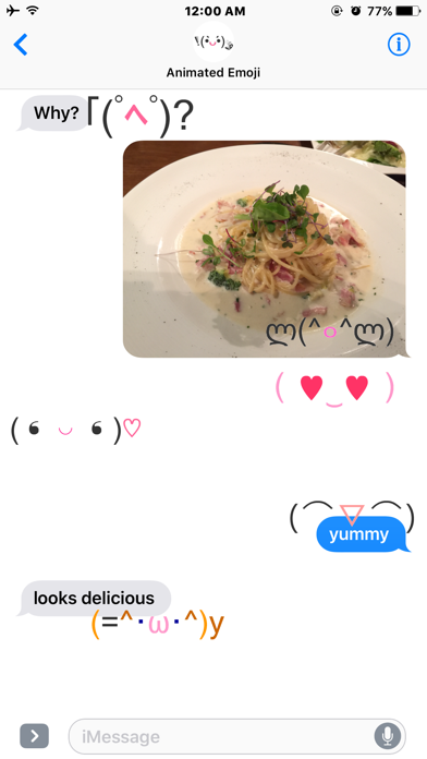 Screenshot #2 pour Animated Face Emoji(Kaomoji) Stickers