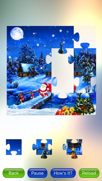 Amazing Christmas puzzle based on jigsaw