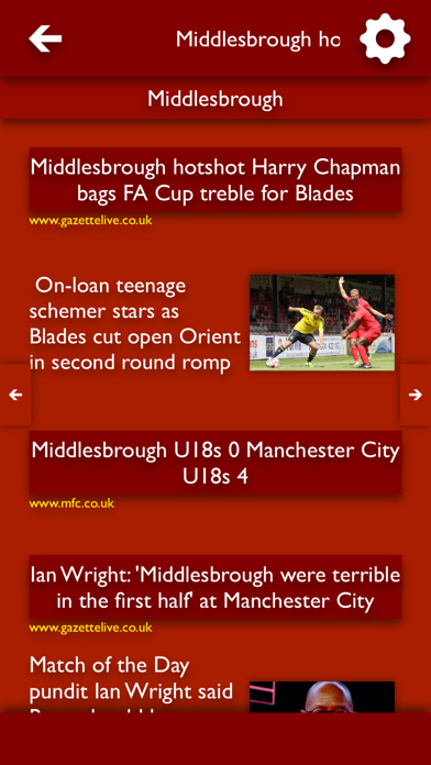 Screenshot #2 pour All The News- Middlesbrough FC Edition