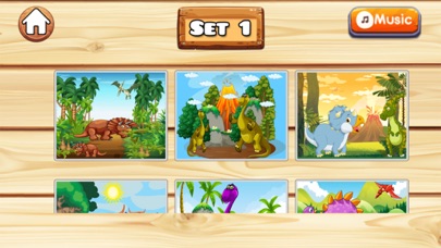 Dino jigsaw puzzles 2 to 7 year educational games Screenshot