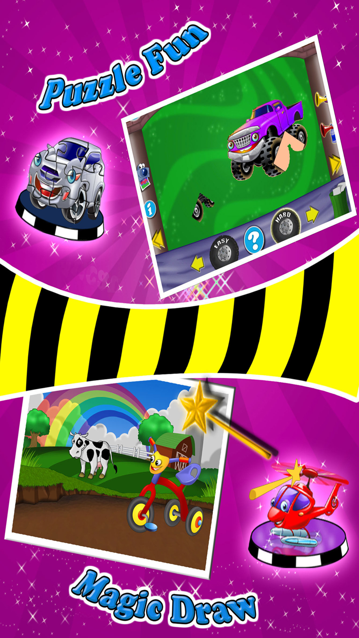 Vehicle Fun - Preschool Games