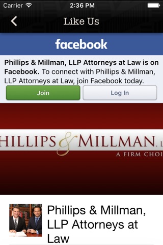 Law Office of Phillips and Millman LLP screenshot 3