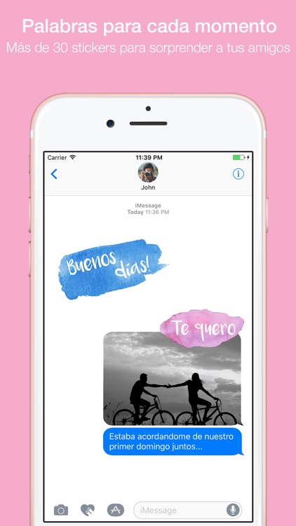 Hola - Mensajes en Acuarela Stickers de Maraquela screenshot-4