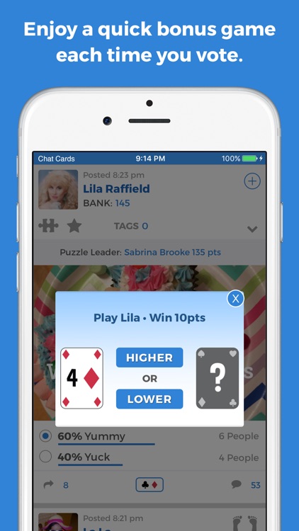 Chat Cards: Play your newsfeed like a game! screenshot-4