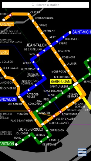 MetroMap Montreal - Subway map