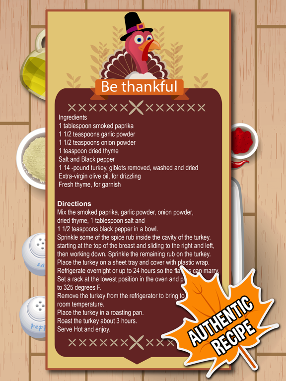 Screenshot #5 pour Turkey Roast-Thanksgiving Little Girls Chef Game
