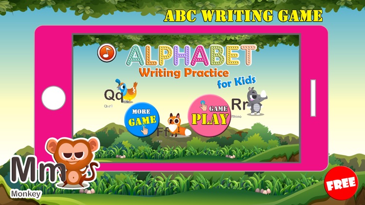 ABC Animals Writing Practice Letter Tracing Games