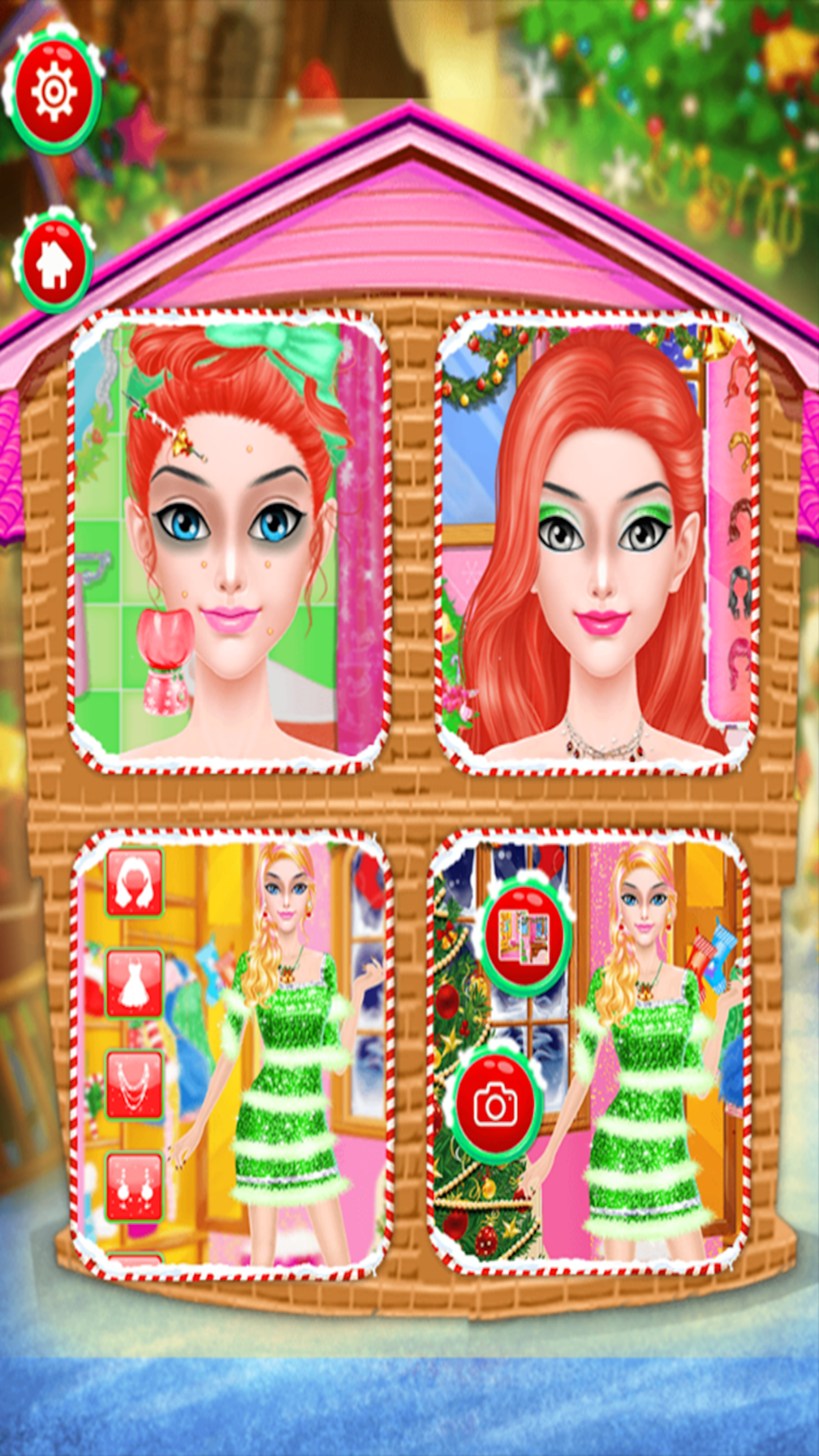 Christmas Makeup Girl 2016-makeover,dressup salon