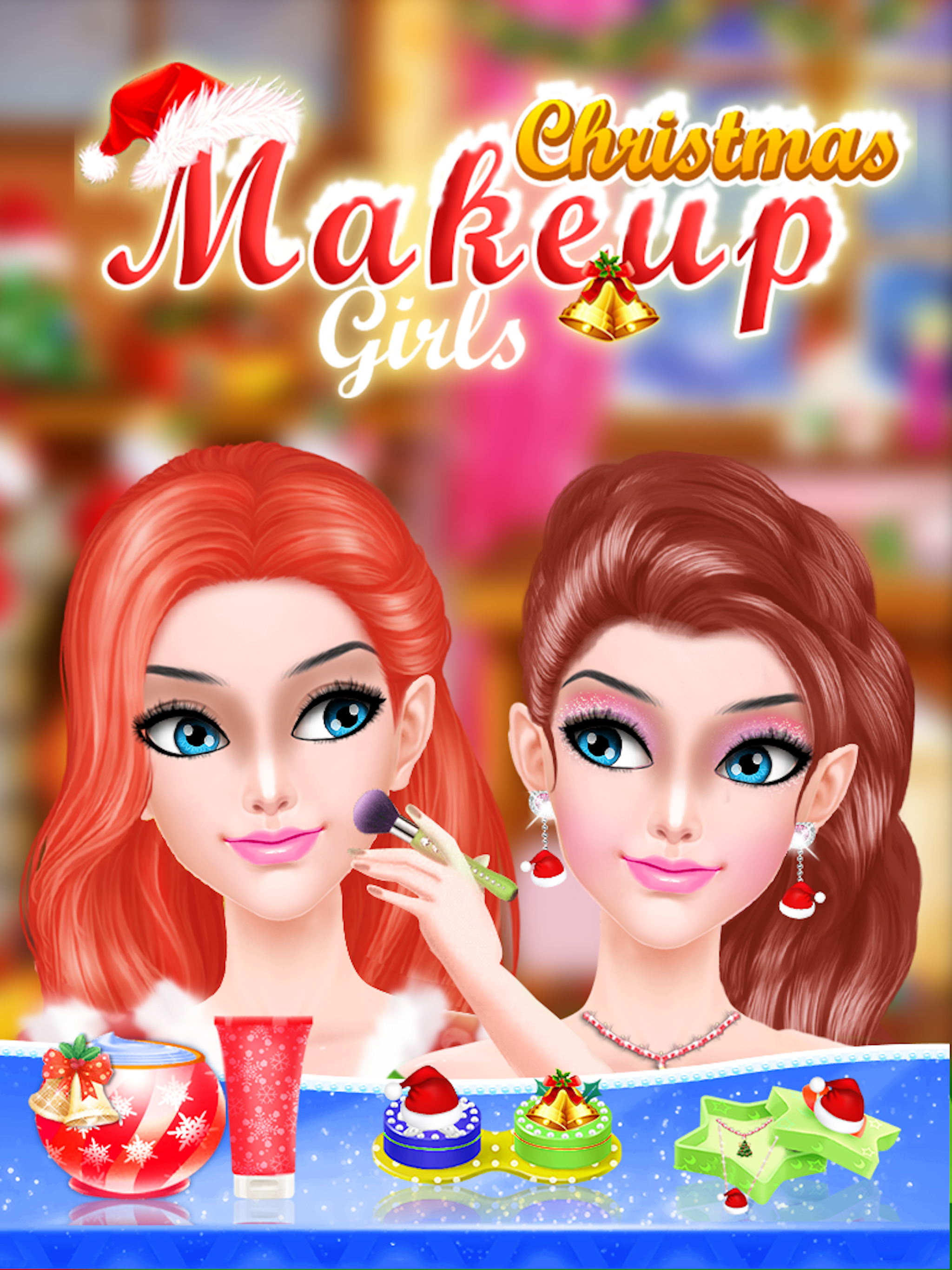 Christmas Makeup Girl 2016-makeover,dressup salon