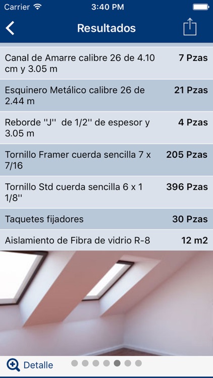 Calculadora de materiales Panel Rey
