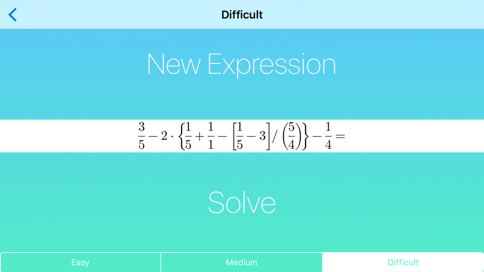 #5. Mathematical Expressions - Generator and Solver (iOS) By: Francesco Grassi