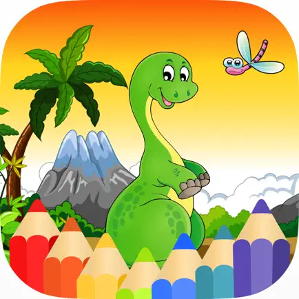 Динозавры Книжка-раскраска Draw и Paint Dino Игры Читы