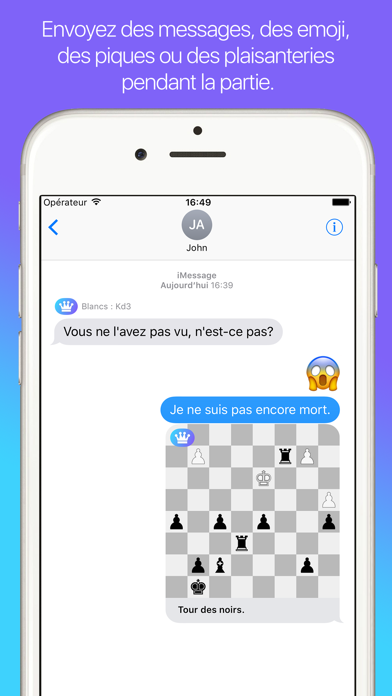 Screenshot #2 pour Chess42 - Échecs pour iMessage