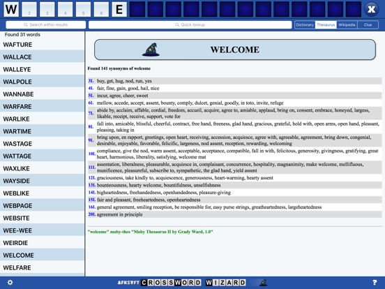 Screenshot #5 pour Crossword Wizard Free
