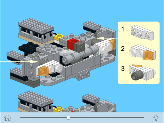 Red Truck Mk2 for LEGO - Building Instructions iPad screenshot 5 - Entertainment app