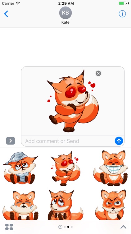 Fox Fun Emoji -Stickers