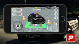 3d police car parking -real driving test simulator iphone screenshot 1