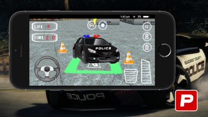 Screenshot #1 pour 3D Police Car Parking -Real Driving Test Simulator