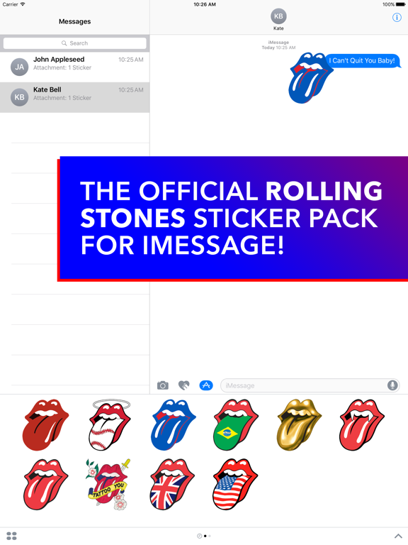 Screenshot #5 pour Rolling Stones Stickers