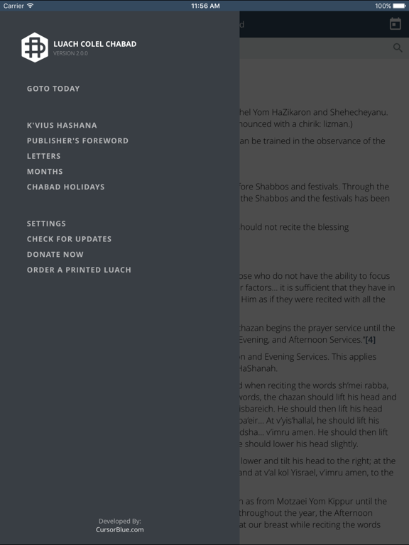 Screenshot #4 pour Luach Colel Chabad