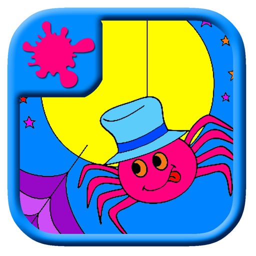 Great Cuite Spider Coloring Page Game Free Version iOS App