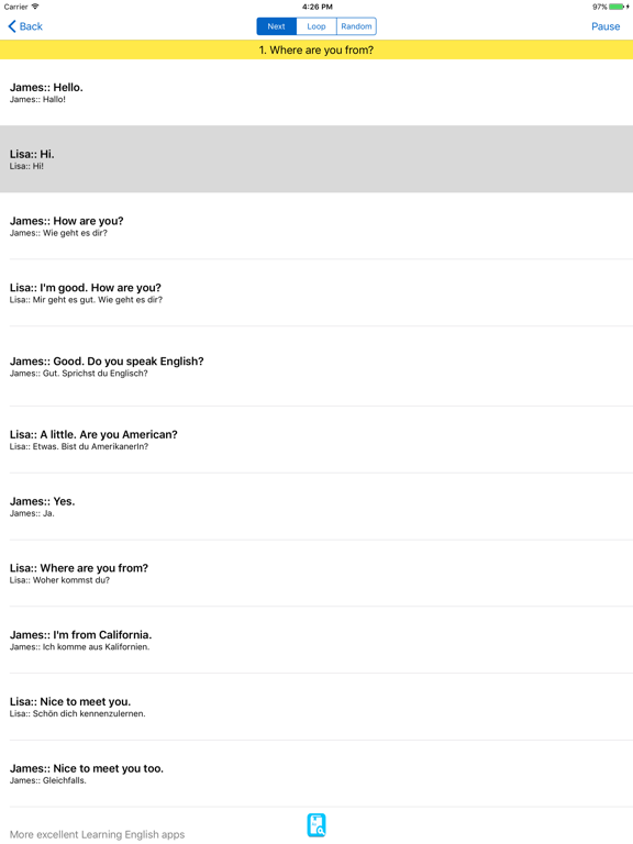 Screenshot #5 pour English Study for German - Englisch Lernen