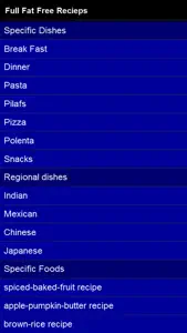 Fat Free Recipes screenshot #1 for iPhone