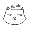 Cute Hand Drawn Cat Emoji Sticker #1