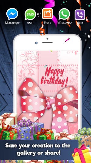 生日 快樂 贺卡 製作者 – 創造  最好 免費 邀請函(圖2)-速報App