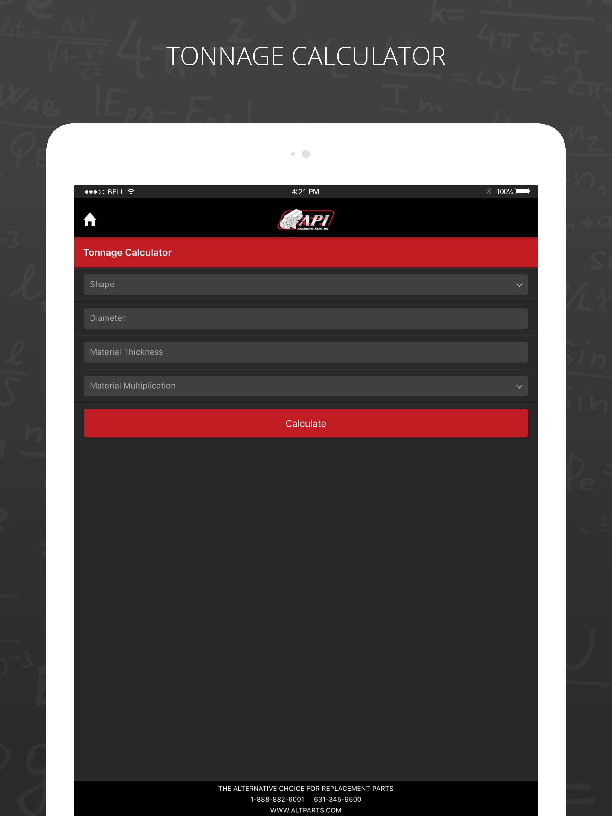 API Metal Fabrication Calculator screenshot 7