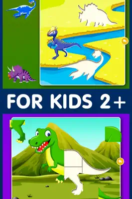Game screenshot Kids Dinosaur Puzzle Games: Toddlers Free Puzzles apk