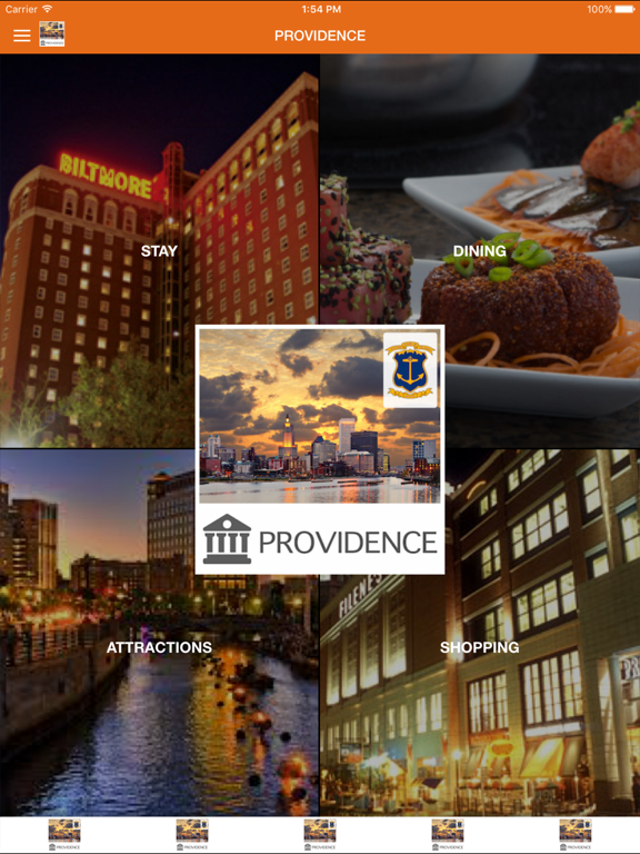 Providence RI iPad screenshot 1 - Travel app