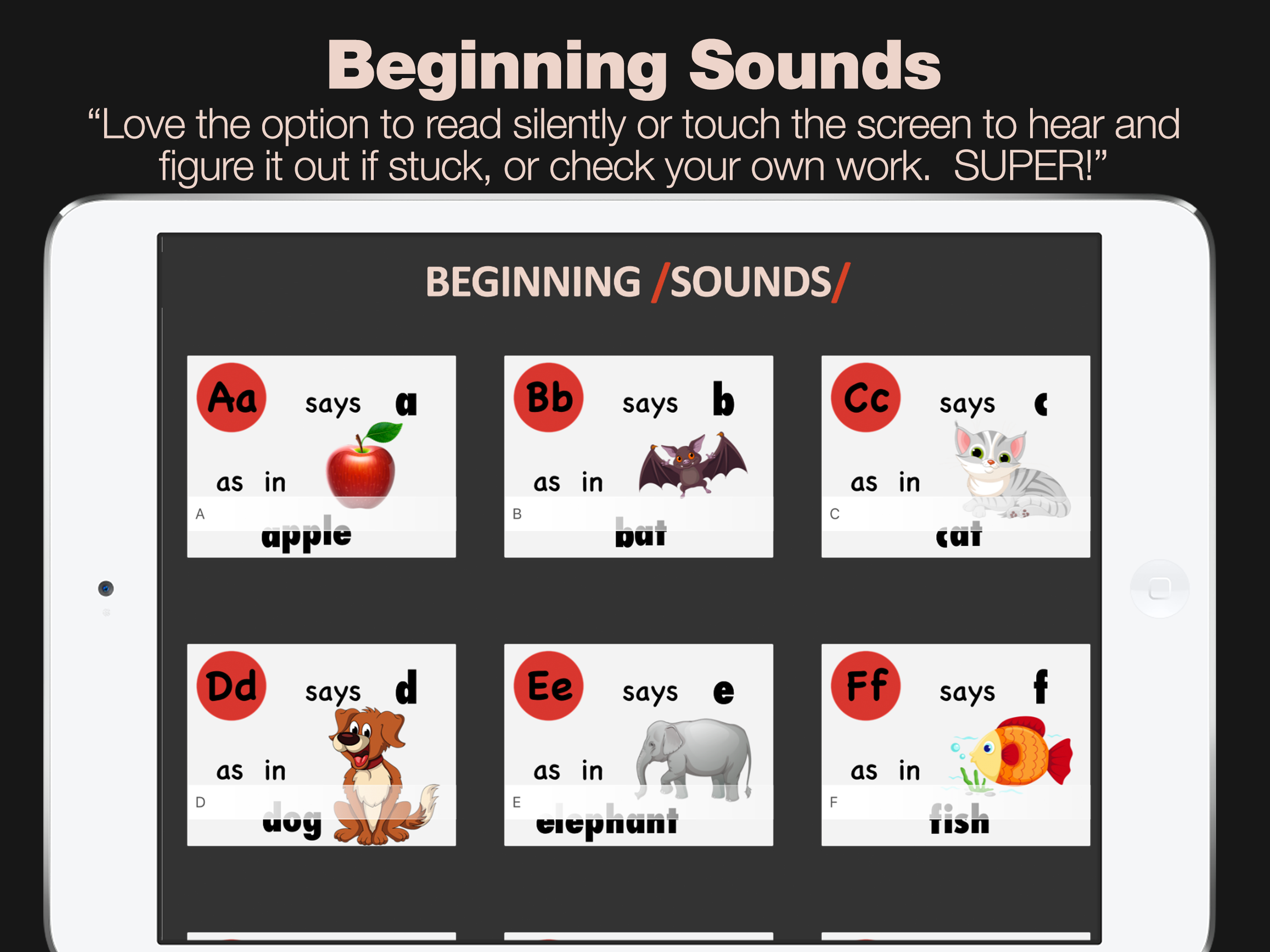 Beginning Sounds - Endless Phonics Reader screenshot 6