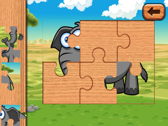 Leuke beestenpuzzels spellen voor peuter kinderen iPad app afbeelding 4