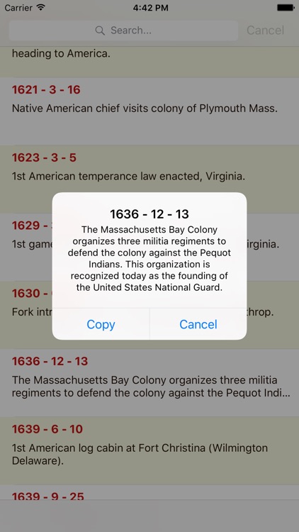 Timeline of United States history expert