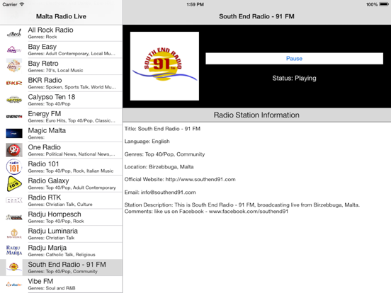 Screenshot #6 pour Malta Radio Live Player (Maltese / Malti Radju)