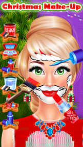 Christmas Face Paint Party - Kids Salon Games screenshot