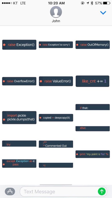 Screenshot #2 pour Exceptions Sticker Pack for Developers